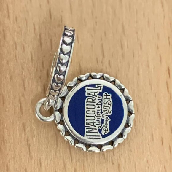 Pandora Disney Wish Cruise Line Wish Inaugural Charm, S925 Silver Bracelets - Picture 3 of 4